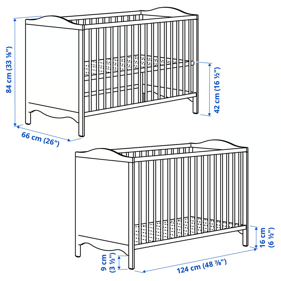 Detská postieľka (IKEA Smagora) - 2