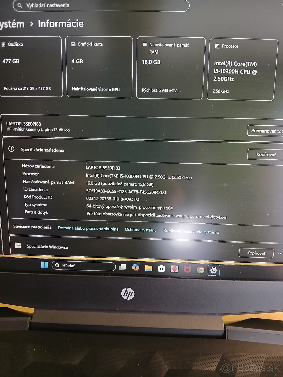 HP pavilion gaming 15 - 2