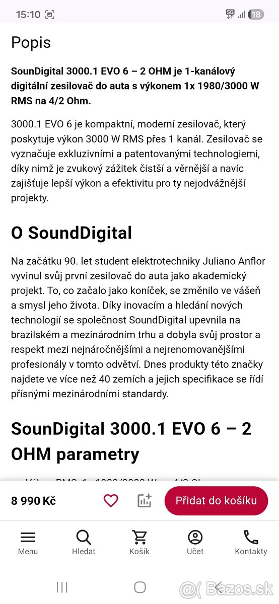 Subwofer Ground zero 15" - 2