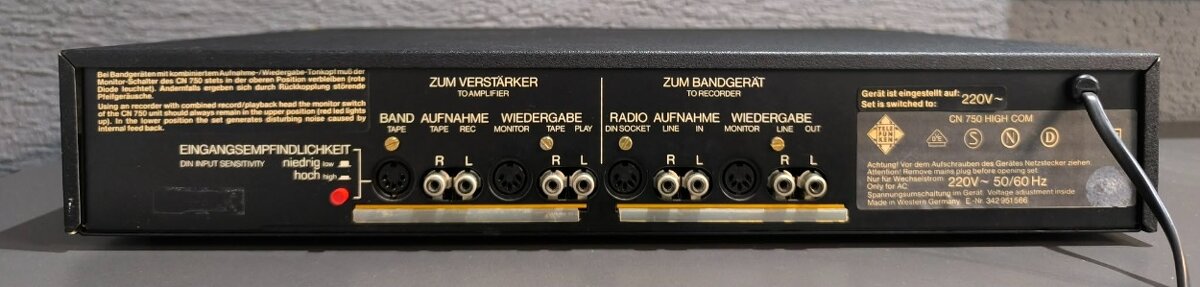 TELEFUNKEN CN 750 HIGH COM - 2