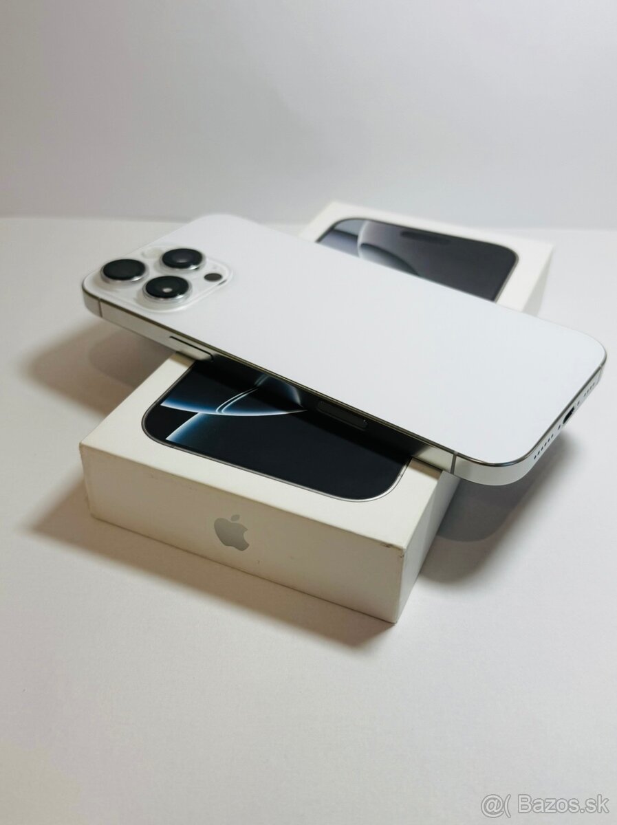 Apple iPhone 16 Pro Max 256 GB –biely titán - 2