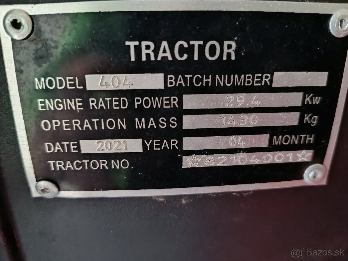 Malotraktor YTO 404 - 2