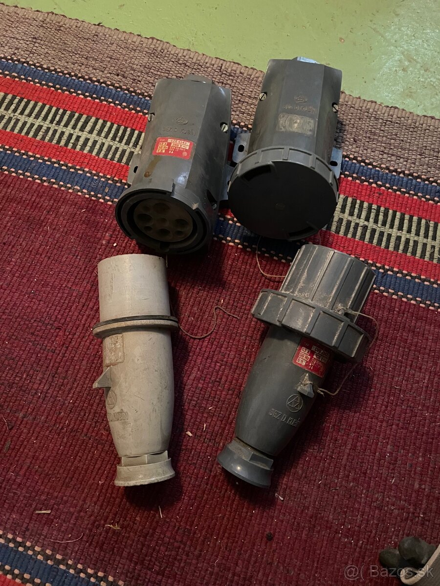 Zásuvka a zastrčka silnoprúdová, 63A - 2