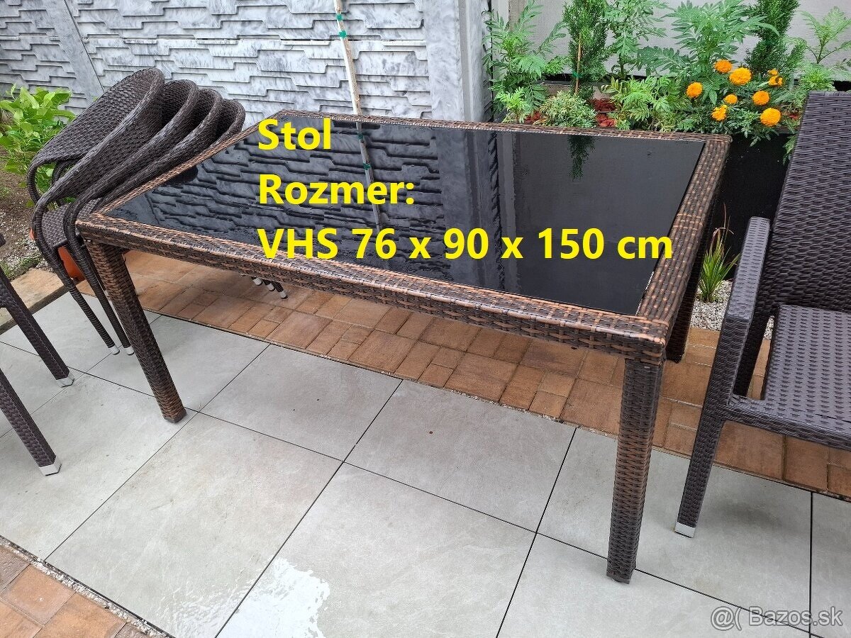 Záhradné sedenie - stôl, stoličky a záhradný box - 2