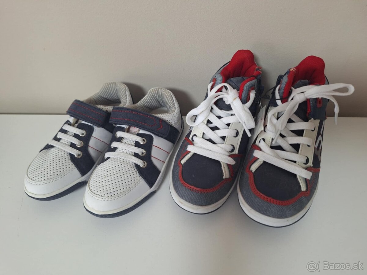 chlapčenské tenisky vel. 26 a 29 - 2
