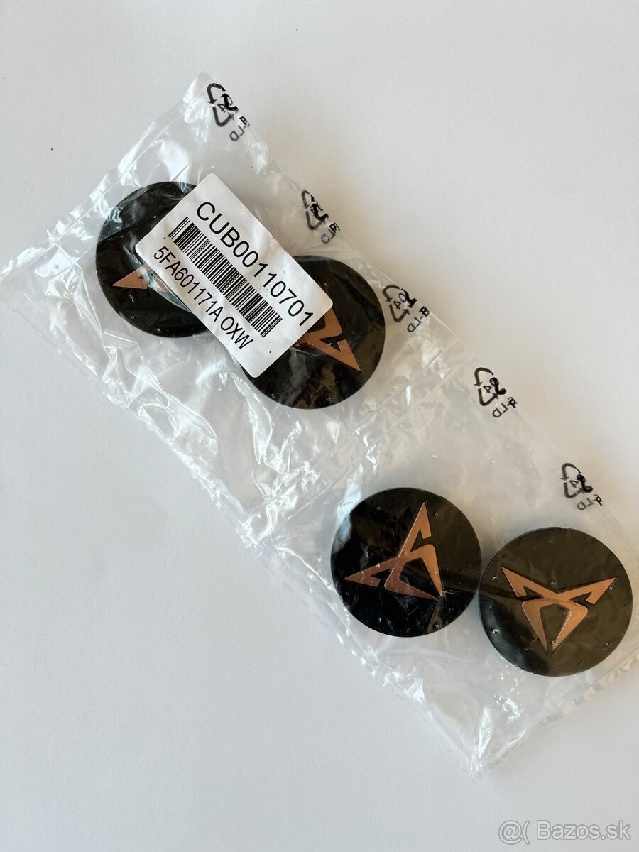 4 kusy originál stredových krytiek Cupra - 2
