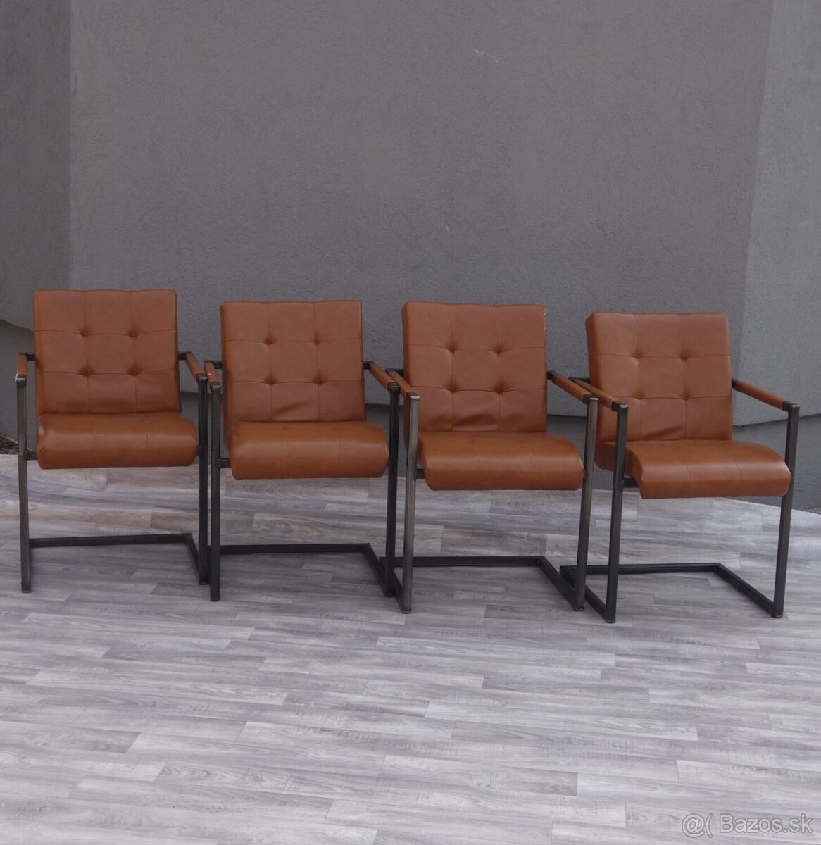 Set jedálenských stoličiek vintage ( 4 ks ). - 2