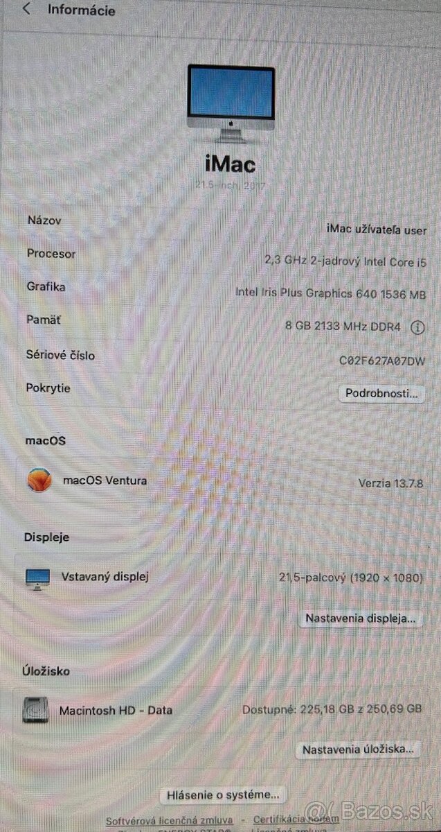 iMac 21.5-inch, 2017 - 2