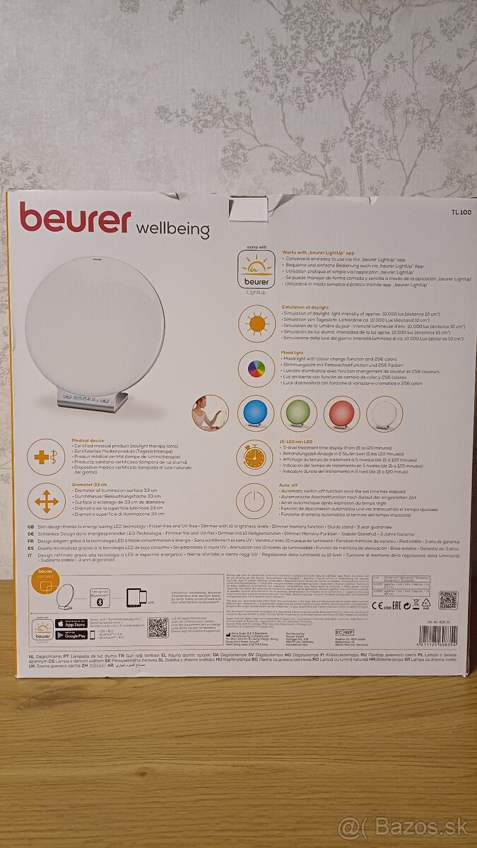 Nová denná terapeutická lampa Beurer TL 100 - 2