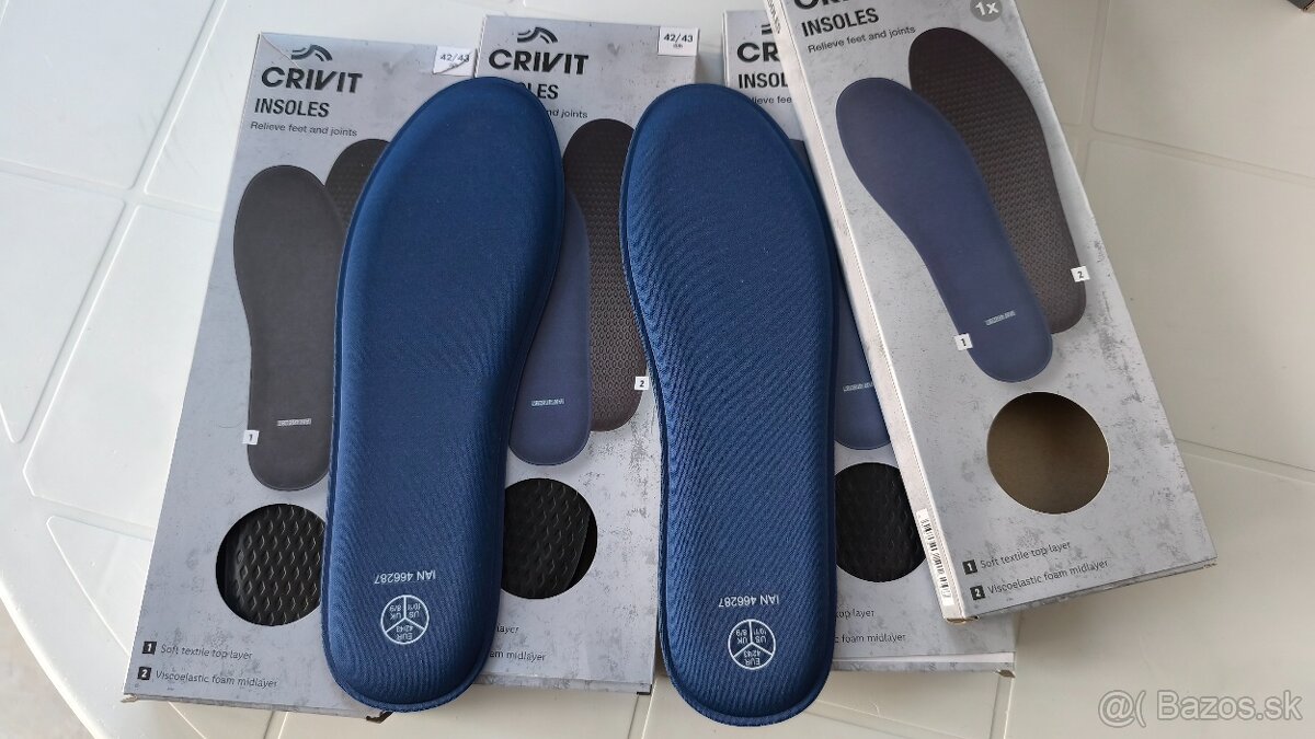 Vložky do topánok Crivit 42/43 nové - 2