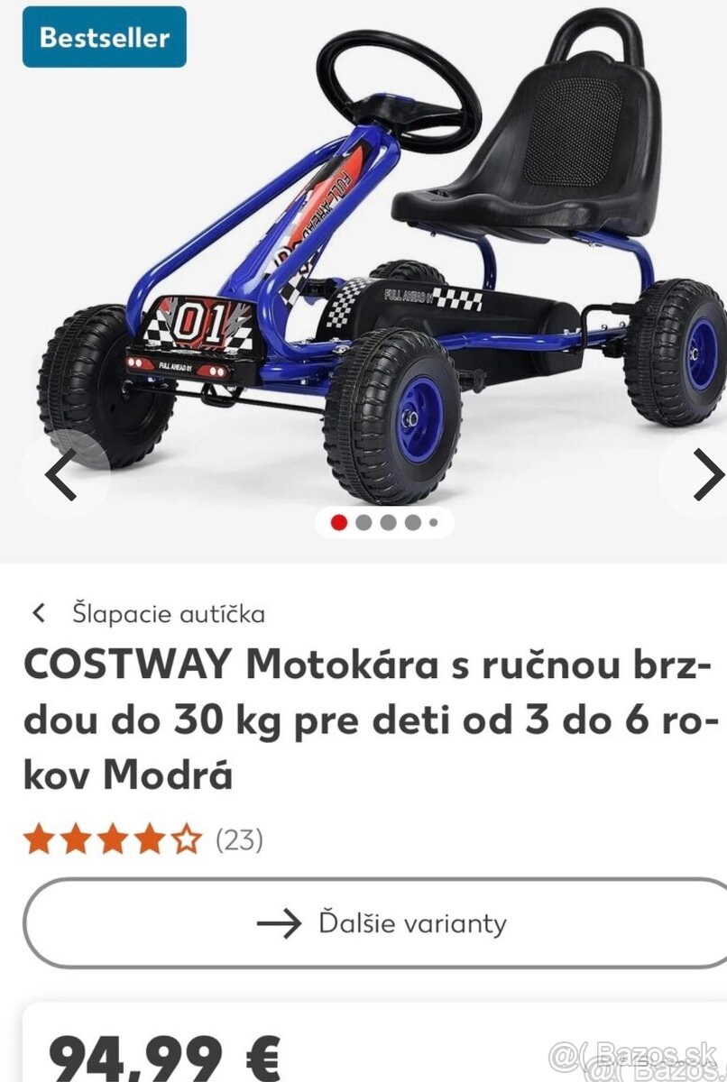 Motokára s ručnou brzdou - 2