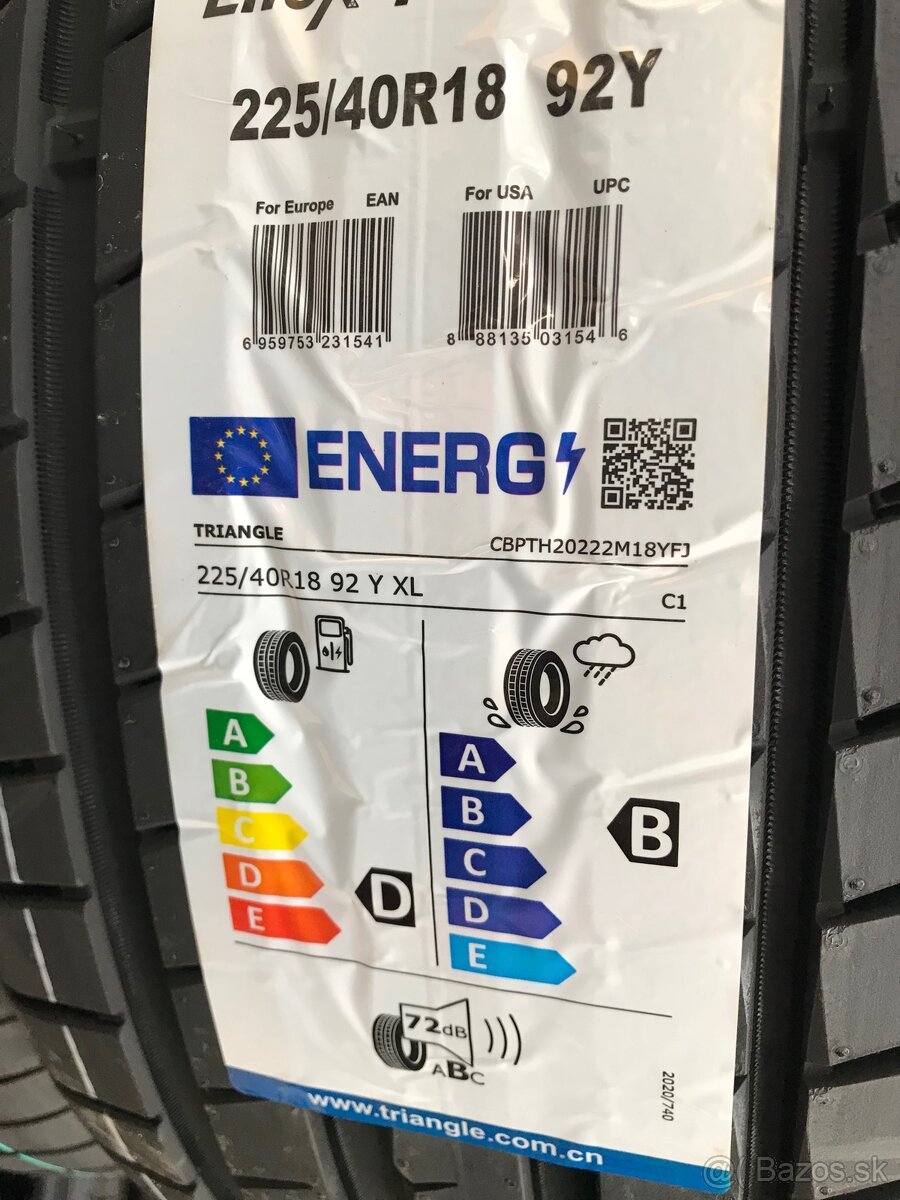 Nove pneumatiky 225/40 R18 - 2