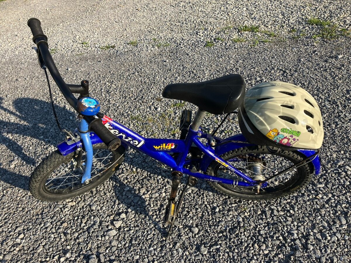 Detský bicykel 16" aj prilbu - 2