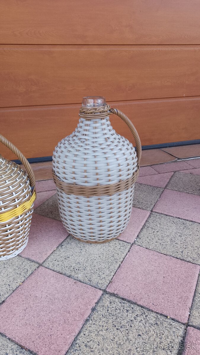 Demižony opletené - 2