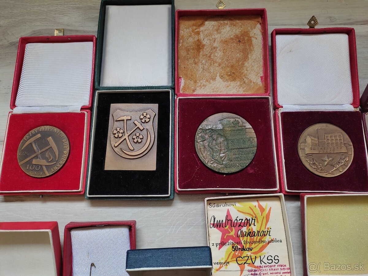 20 ks banícke odznaky vyznamenania medaile - 2