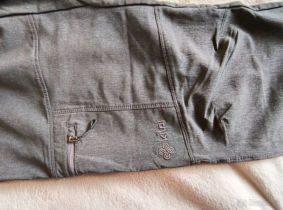 KILPI LIGNE Tmavošedé trekingové nohavice do teplého počasia - 2