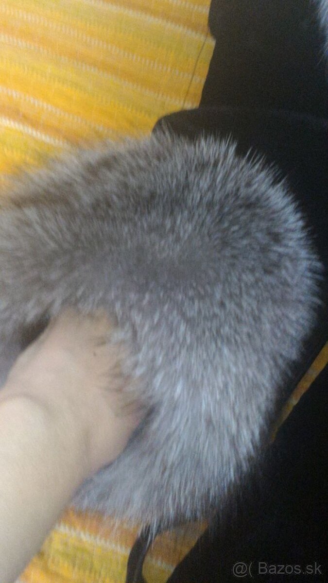 kožuch zo striebornej líšky - 2
