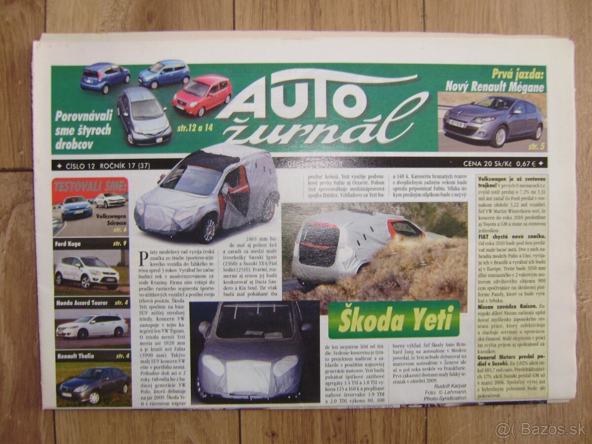 Predám, motoristické časopisy, prílohy a prospekty. - 2