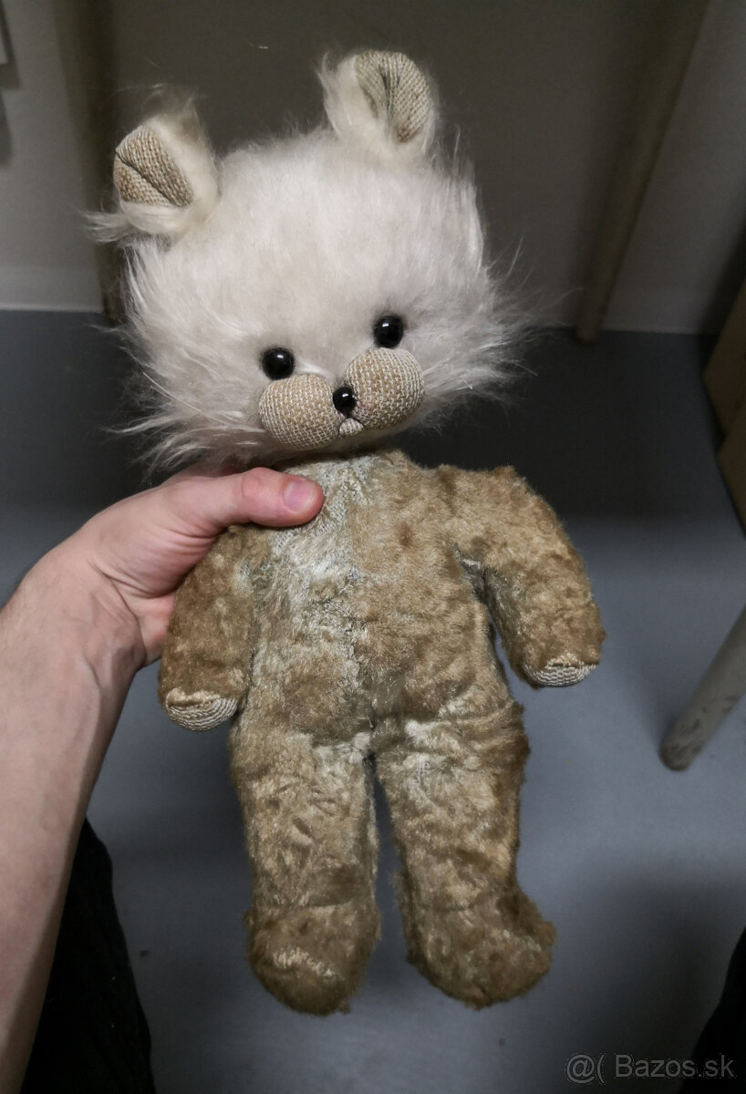 Starožitný plyšový macko - 2