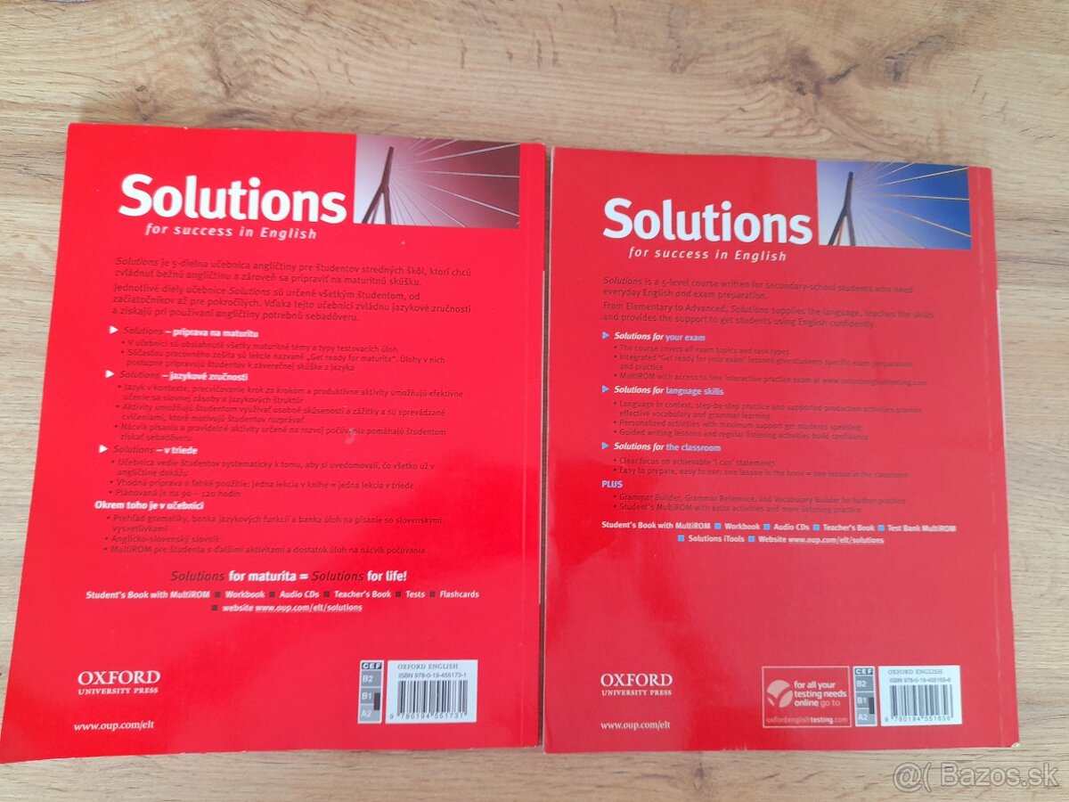 Učebnica a pracovný zošit Solutions Pre Intermediate - 2