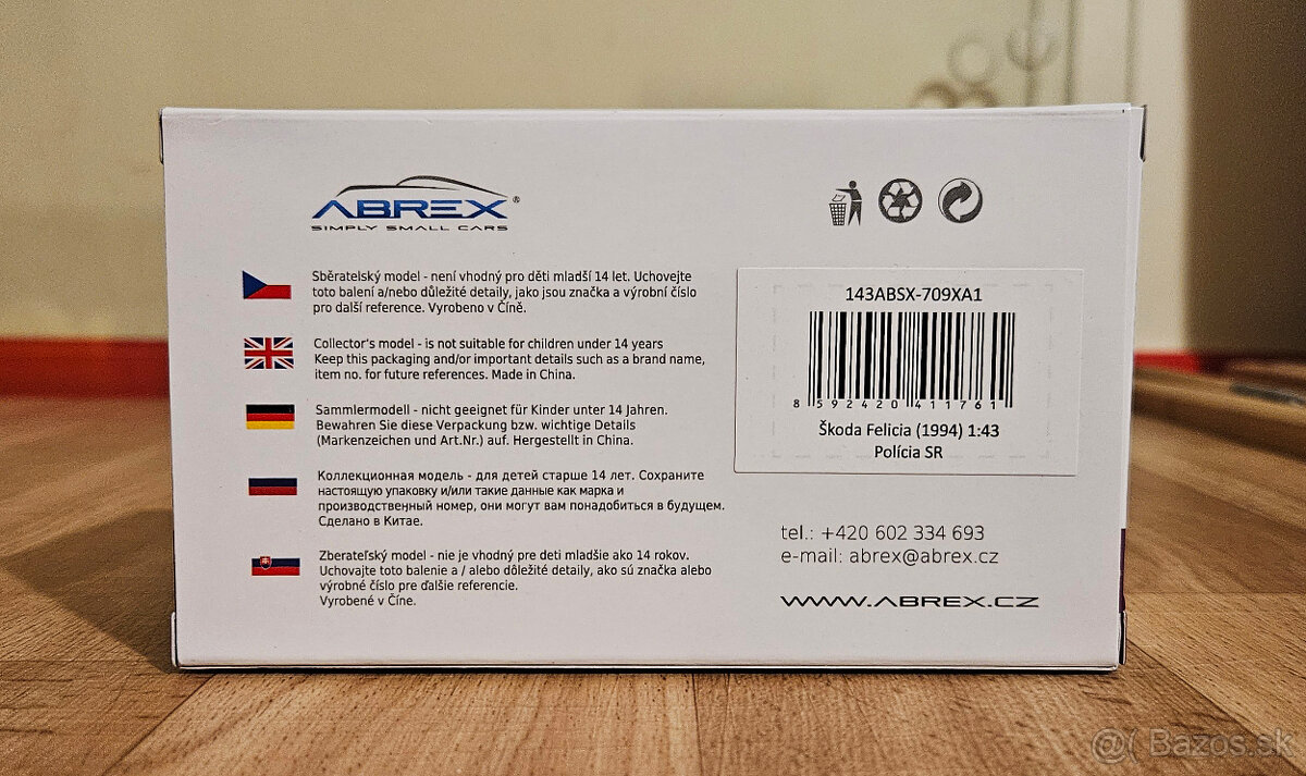 Abrex 1:43 Škoda Felicia Polícia SR - 2
