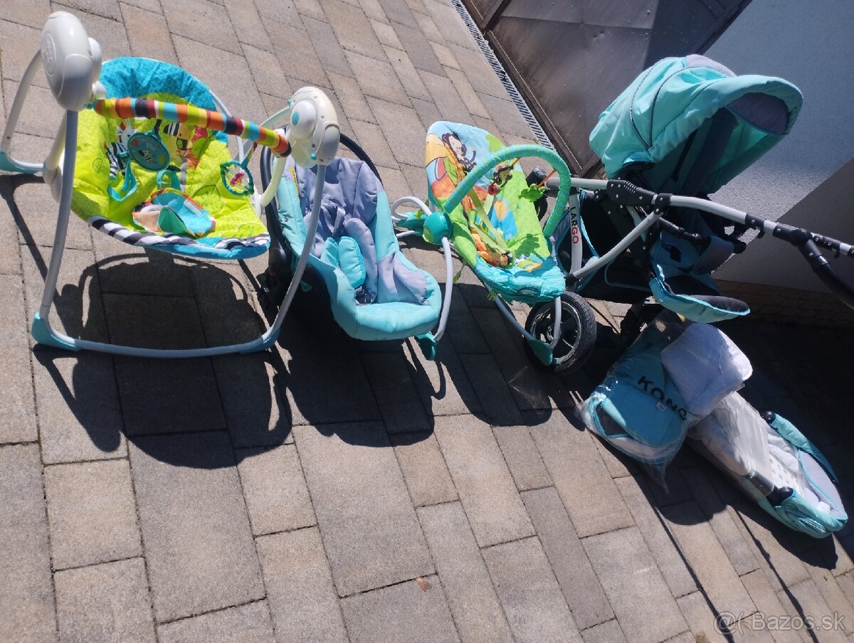 Largo kočiar plus autosedačka a hombacie kresielka - 2