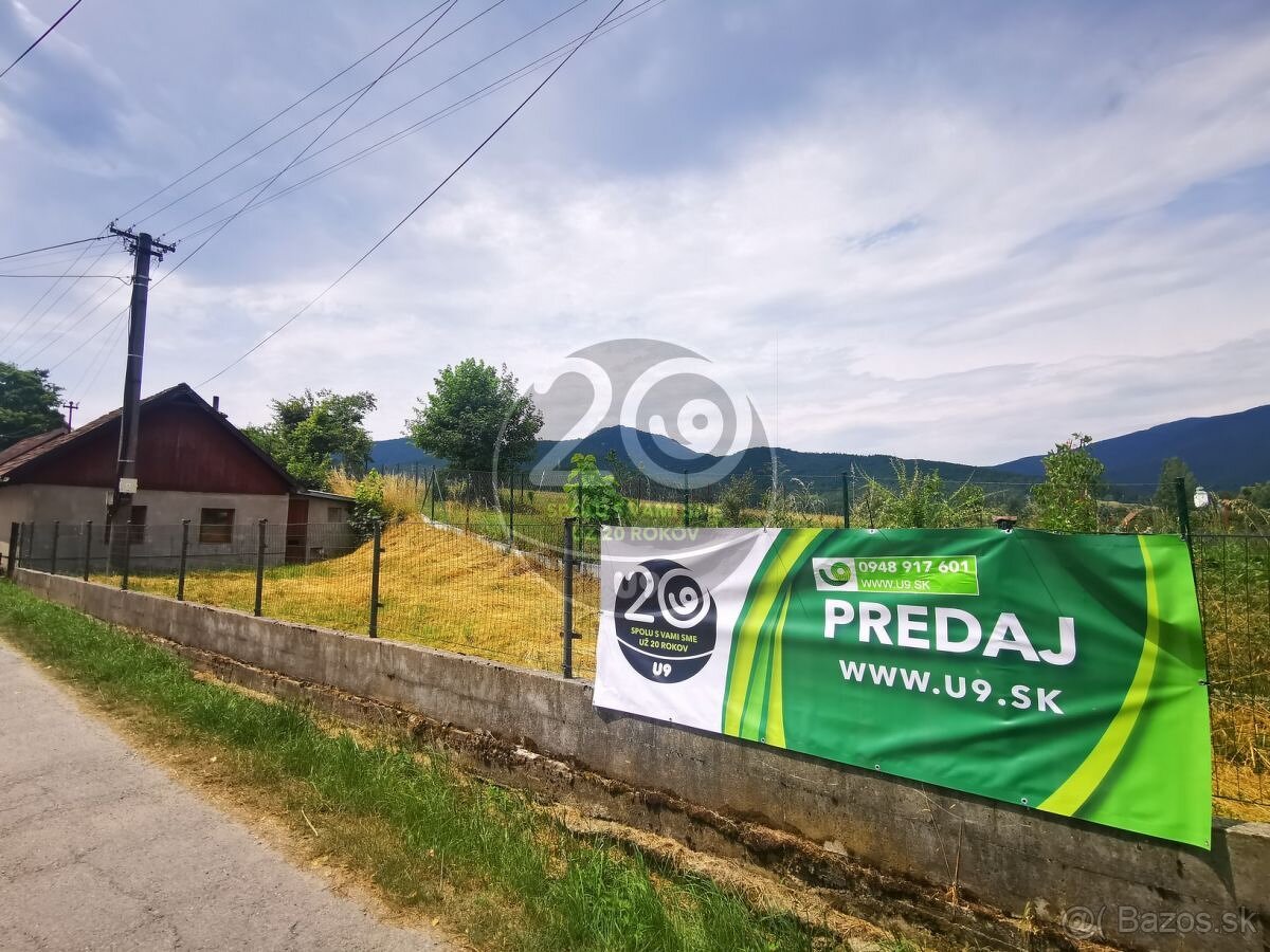 Chata/drevenica v Kláštore pod Znievom, 2 izby, 229 m2 - 2