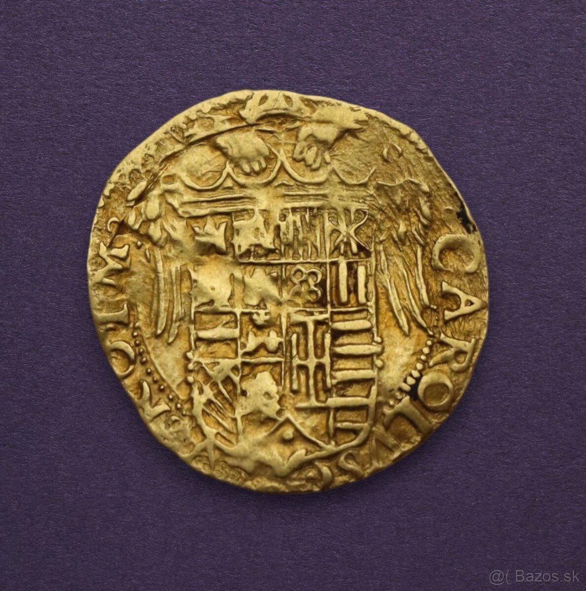 Zlaté Scudo d'Oro - Karol V. Rakúsky(1516-1556) - Neapol - - 2