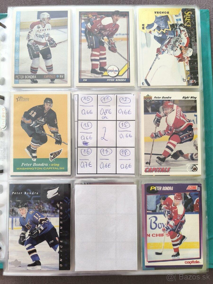 Hokejové kartičky - Peter Bondra - 2