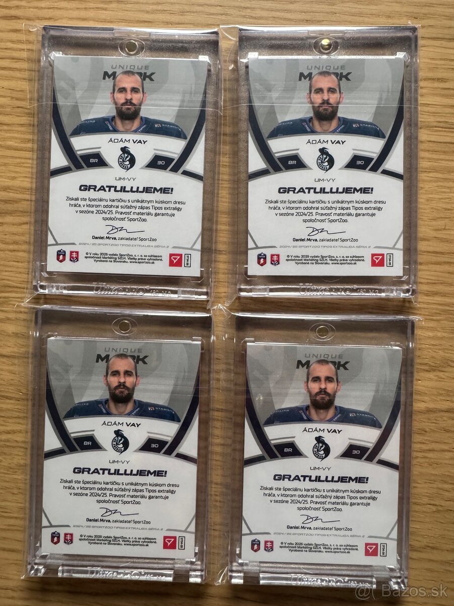 2024-25 SportZoo Tipos Extraliga Unique Mark Ádám Vay - 2