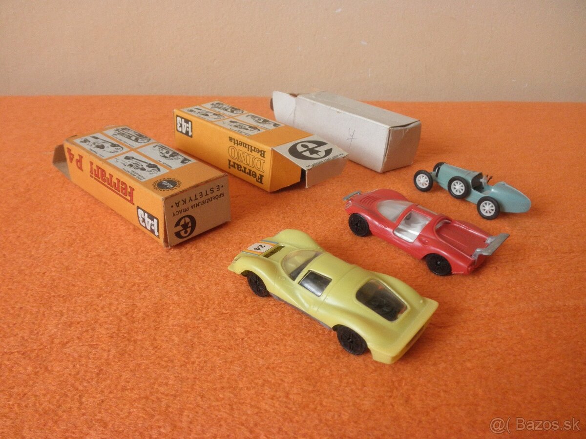 staré hračky poľské autíčka Estetyka 1:43 s krabičkami - 2