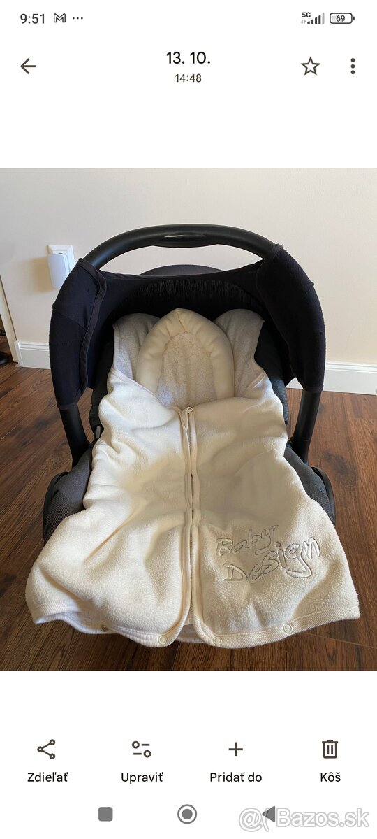 Detské vajičko zn. Maxi Cosi od 0-13kg+deka Zn.Richelieu - 2