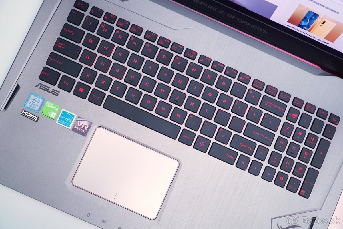Predám notebook ASUS – Strix GL702VM (i7 / GTX 1060) - 2
