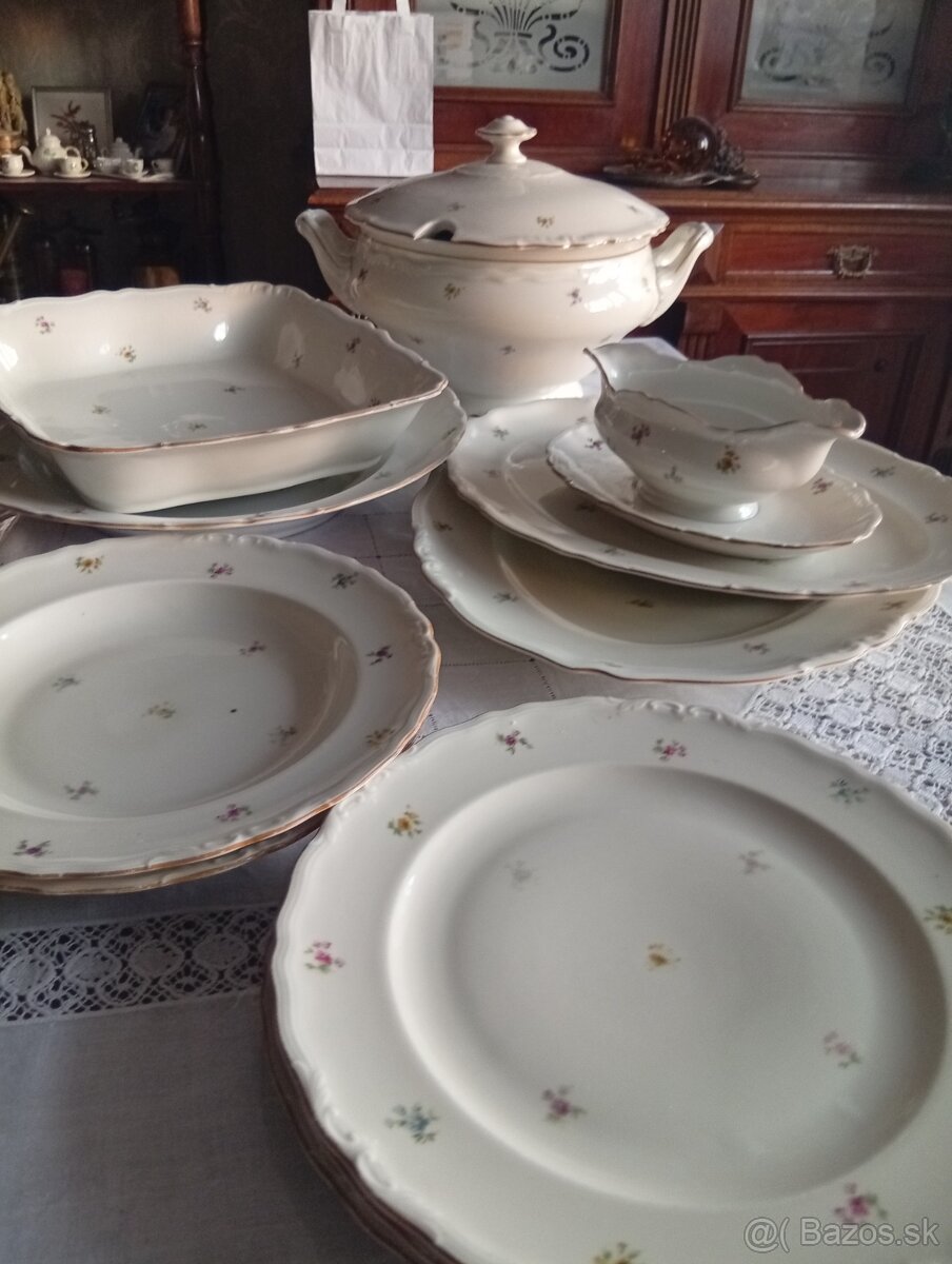 Obedový servis neúplný - 2