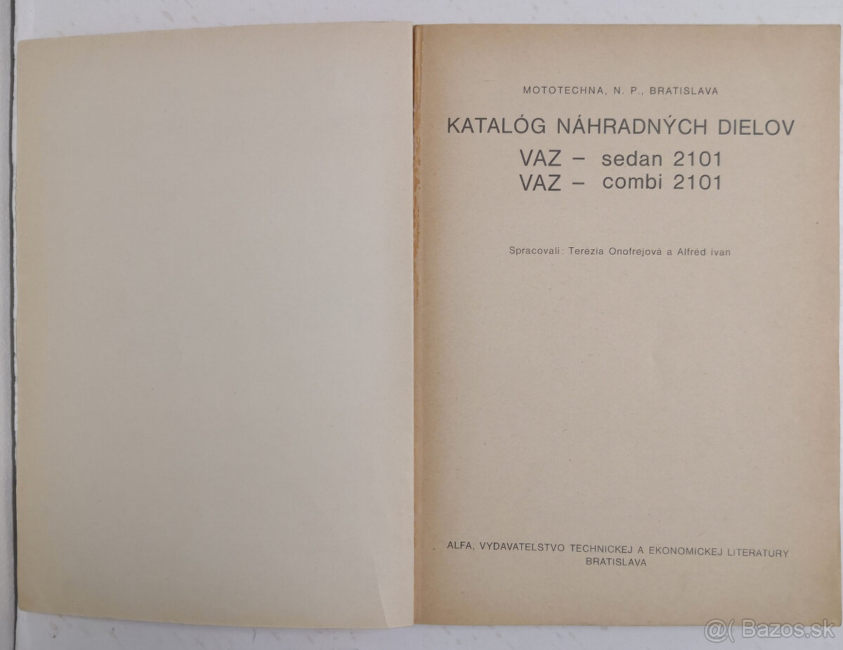 Katalóg náhradných dielov - VAZ 2101 (ŽIGULI) - 2