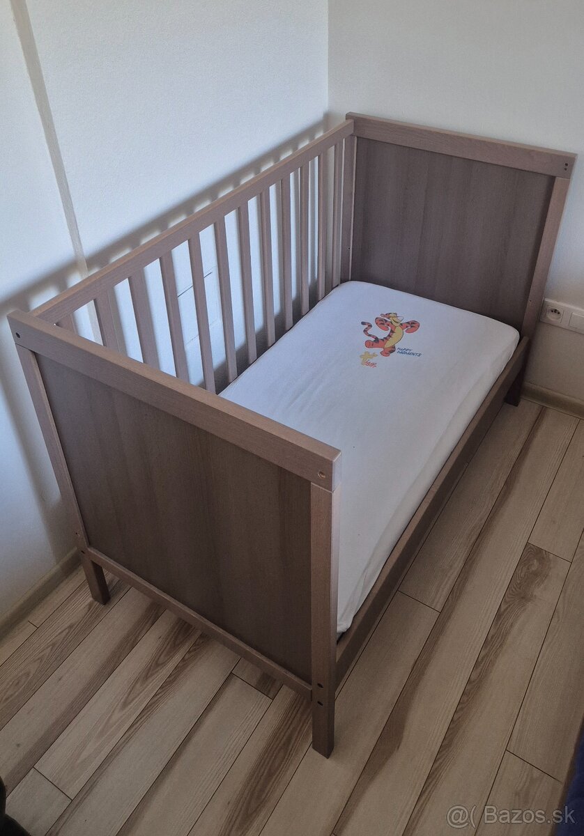 Predám - Detská postieľka IKEA SUNDVIK, 60x120 cm - 2