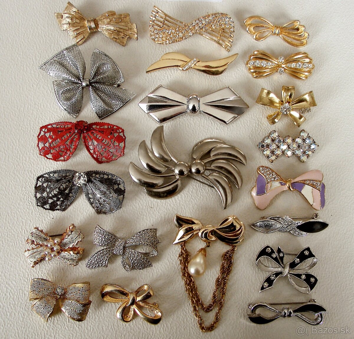 Starožitné a retro brošne - mašle - 2