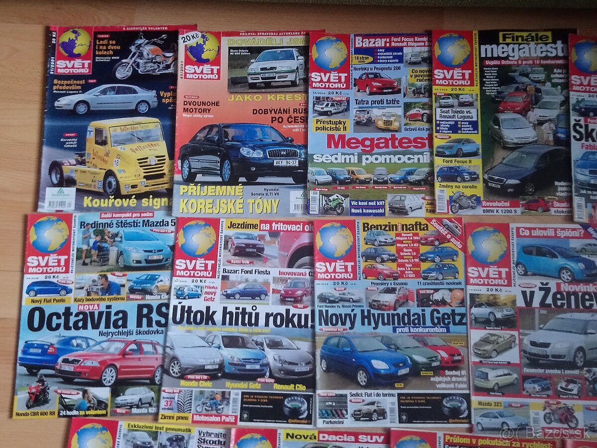 Časopisy Svět motorů - cena 0,50€ za kus. - 2