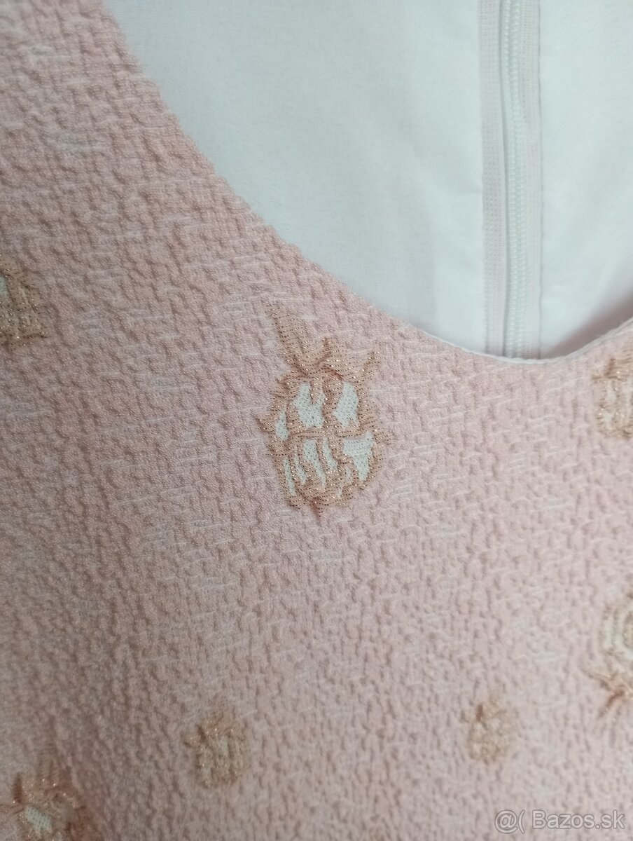 Ružové spoločenské šaty xxl - 2