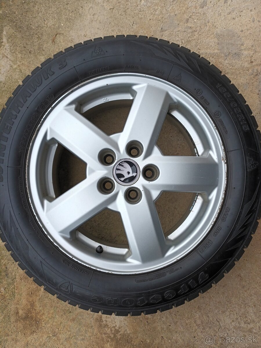5x100 r15 zimné pneu - 2