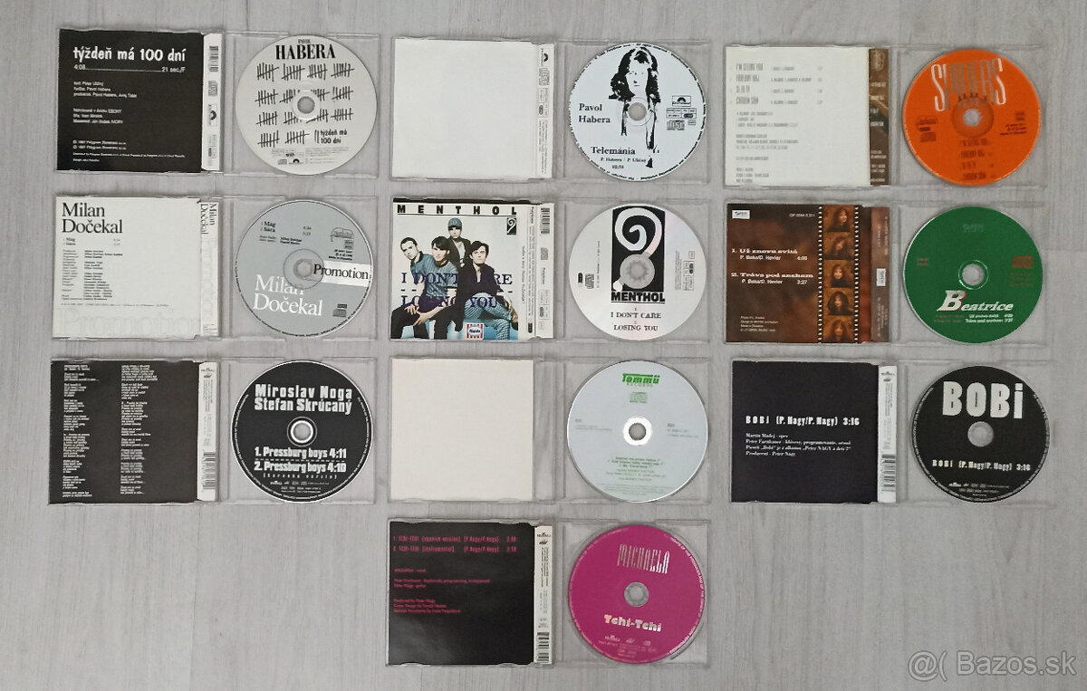 CD české a slovenské single - 2