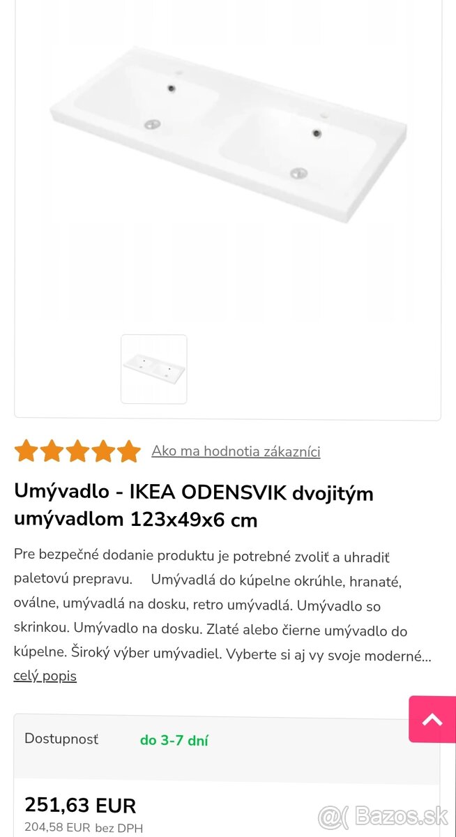 Predám umývadlo - 2