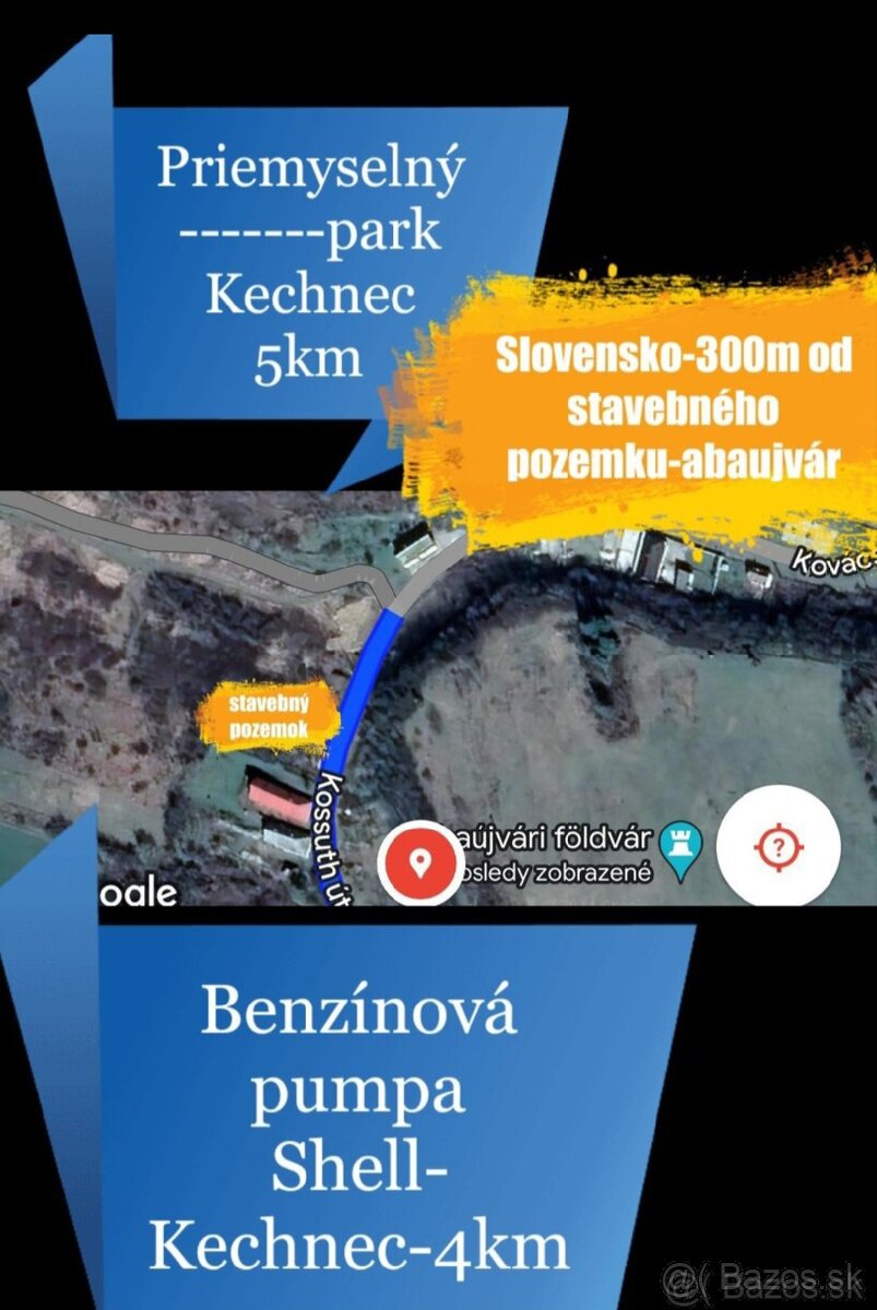 stavebný pozemok 950m2, abaujvar,blízko kechnec - 2