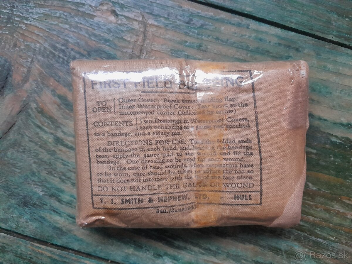 Prvý polný obväz britskej armády 1943 WW2 - 2