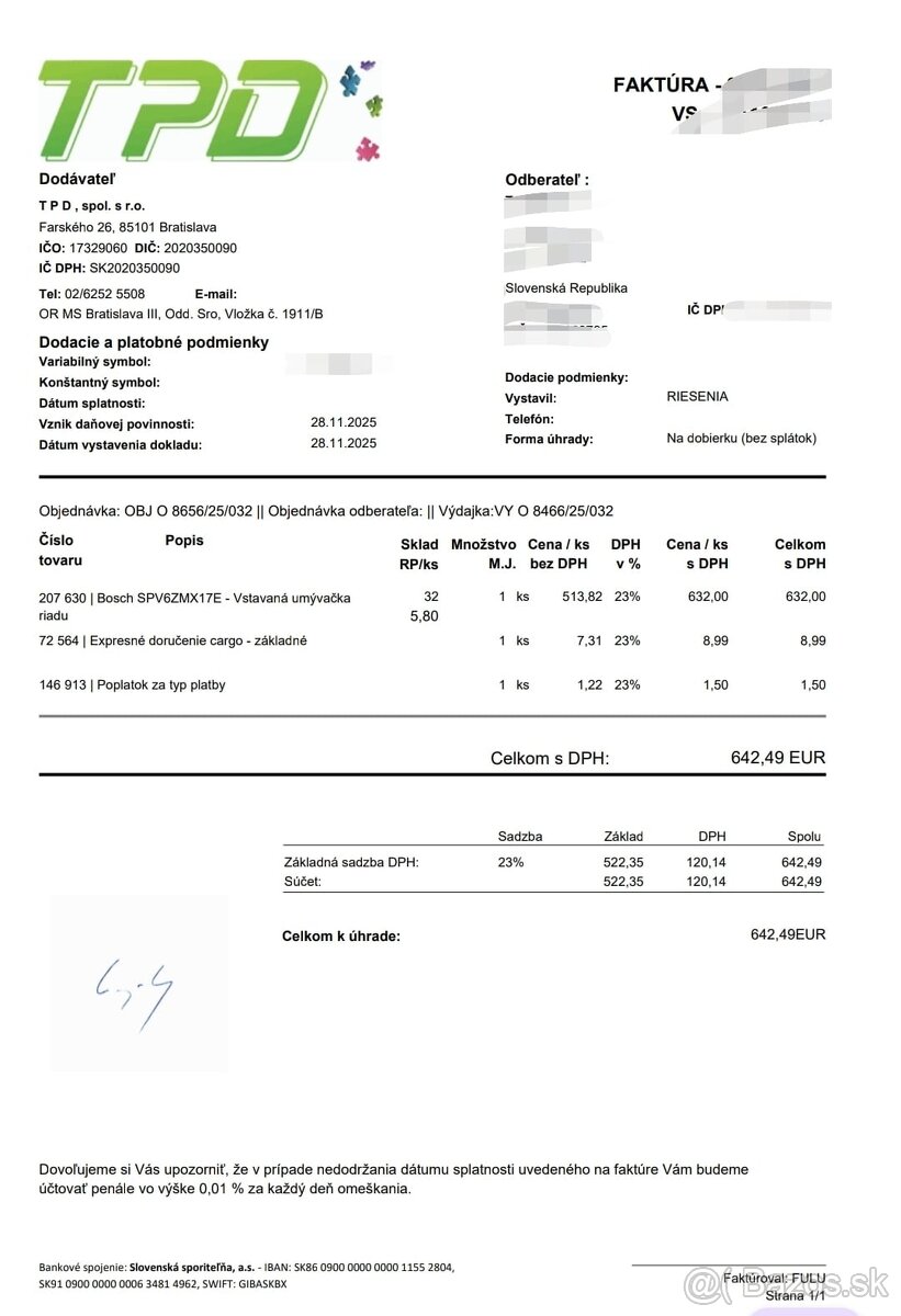 Bosch SPV6ZMX17E - 2