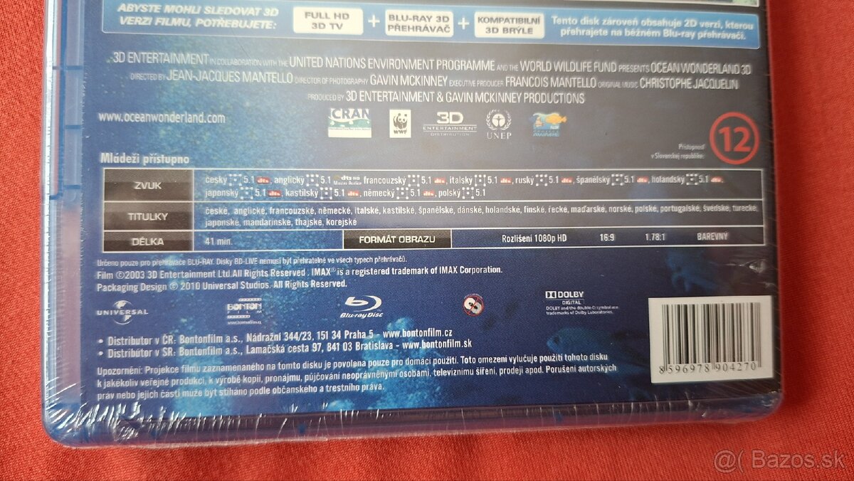 Predám Blu-ray + Blu-ray 3D Perla Oceánov - 2