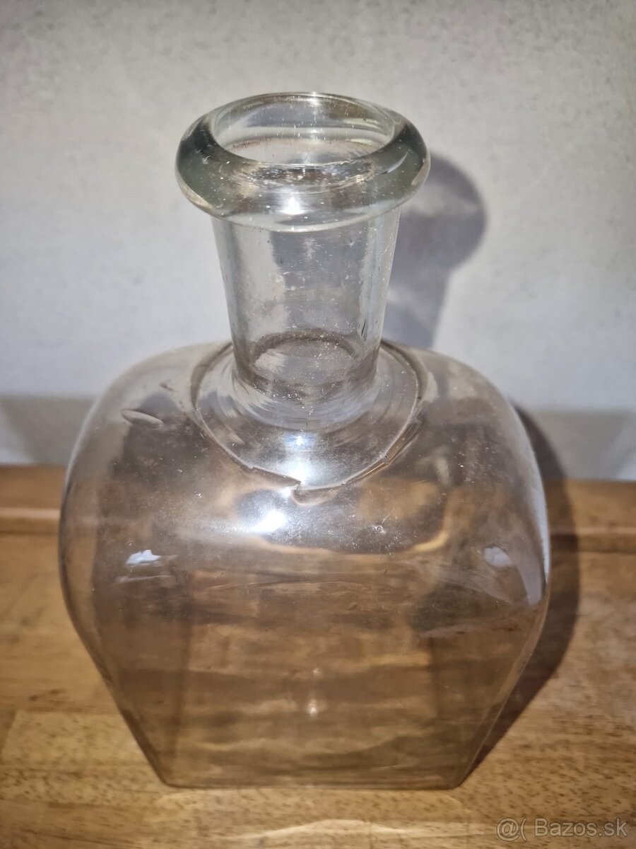Baroková sklenená fľaša - 2