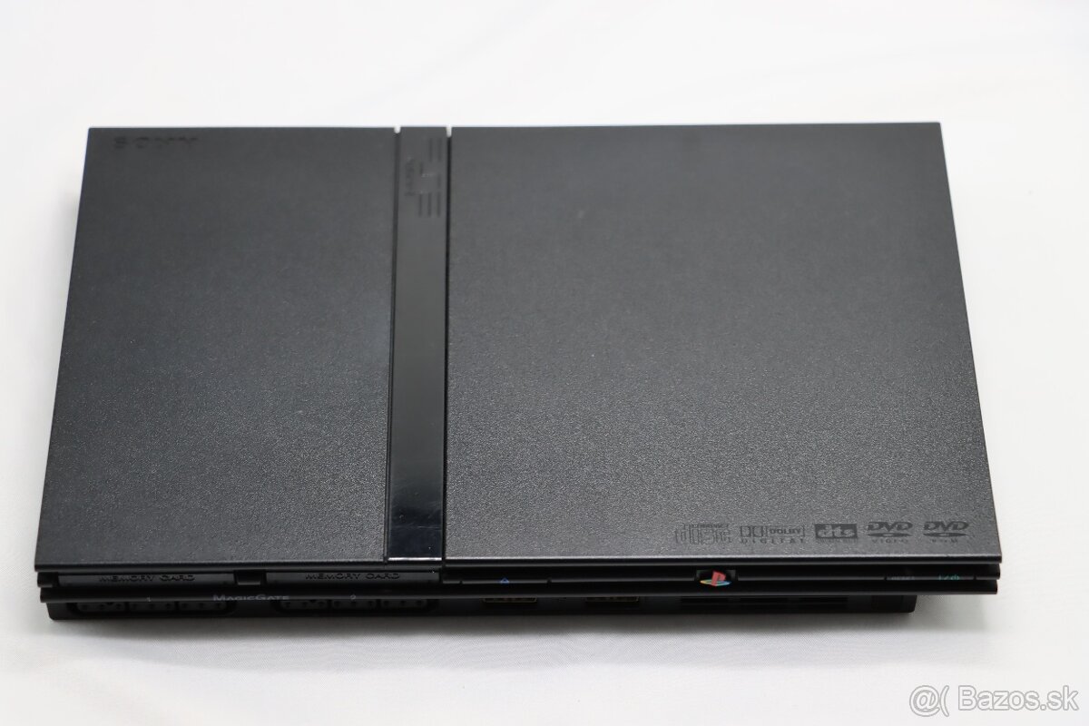 PS2 Slim SCPH-77004 + originál ovládač + originál káble - 2