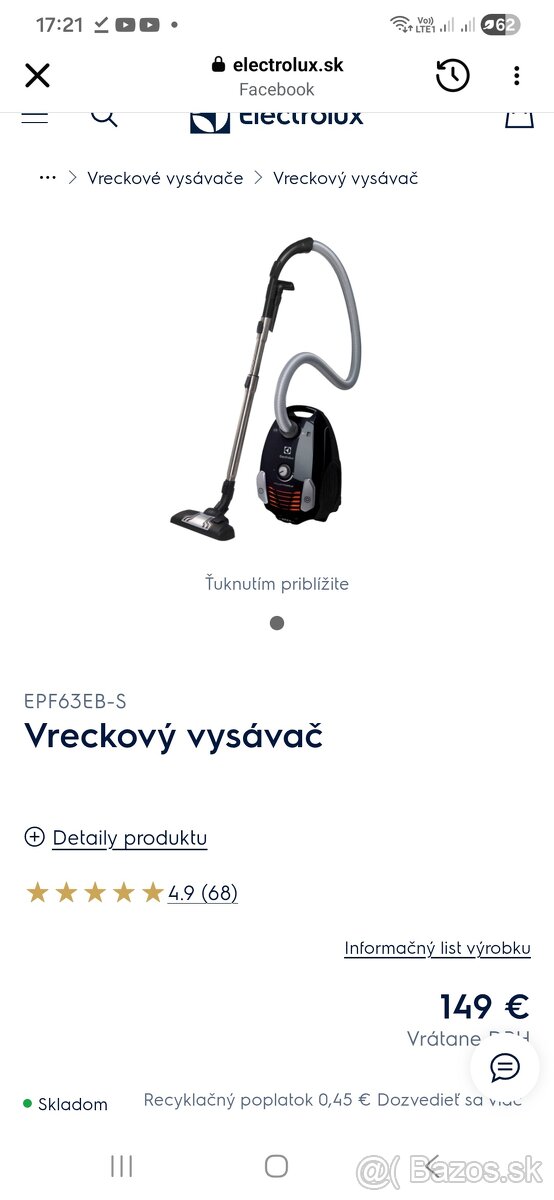 Predám vysavač Electrolux - 2