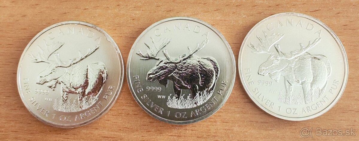 Investičné strieborné mince - 2